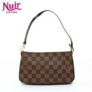 Louis Vuitton Damier Navona Accessory Clutch Handbag Brown